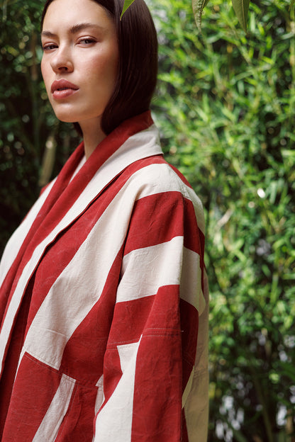 Saco Ruby Red Stripes